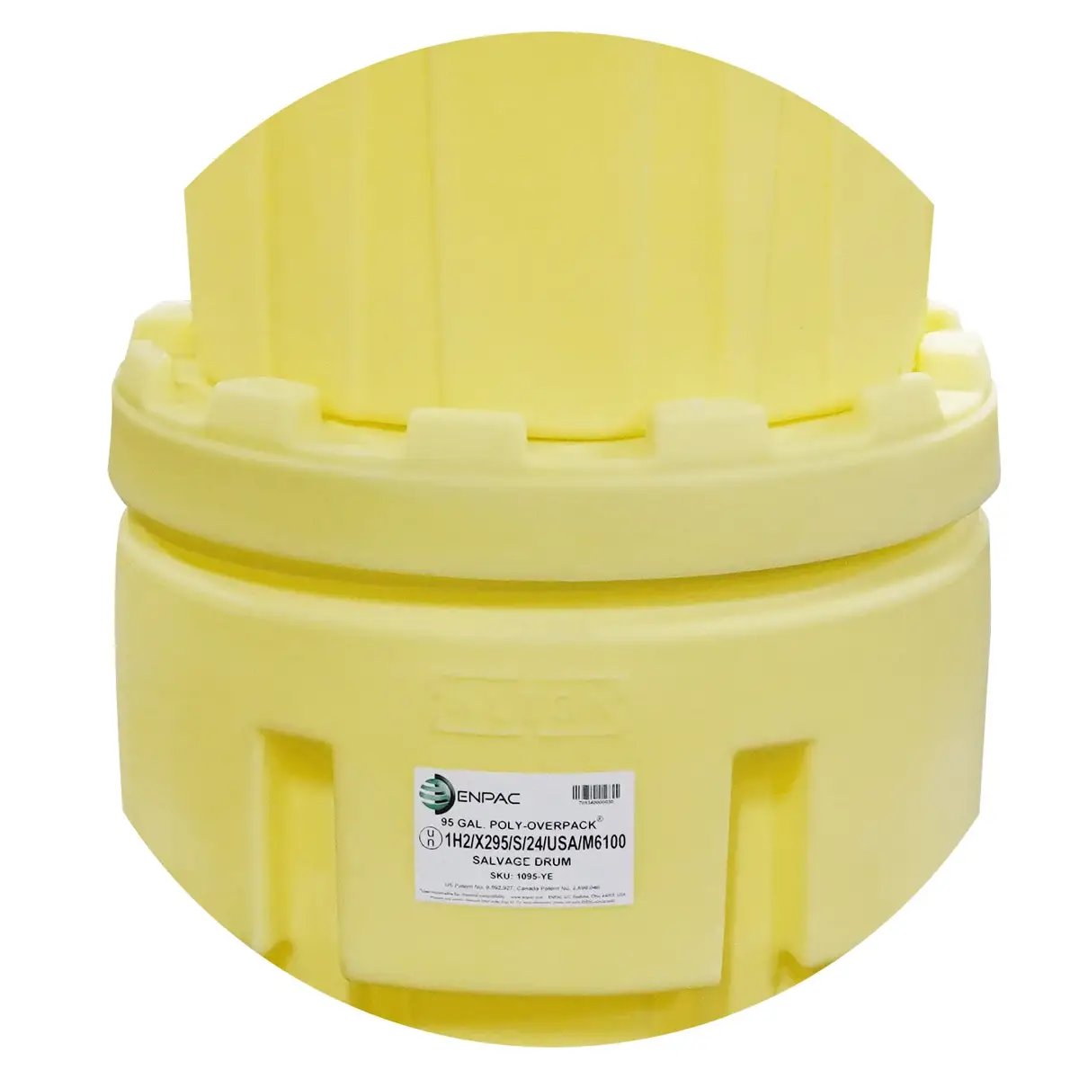 Poly-Overpac® Salvage Drum - Yellow - 95 Gallon