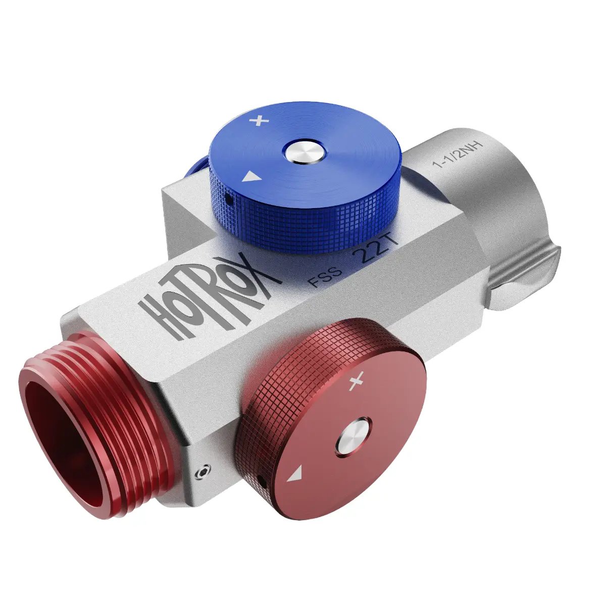 HotRox Wildland Valve 22T - 1.5" NH Inline Ball Valve with 1" NPSH Lateral
