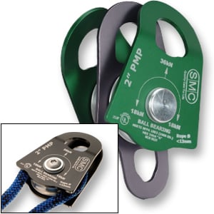 SMC 2" Prusik Minding Pulleys - Single - Green/Black