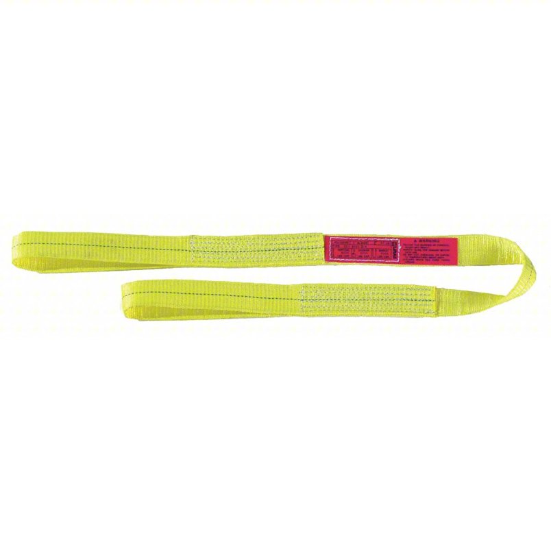 LIFT-ALL Web Sling: Type 3, Polyester, 2 ft Sling Lg, 8 1/2 in Eye Lg, 1 Plies