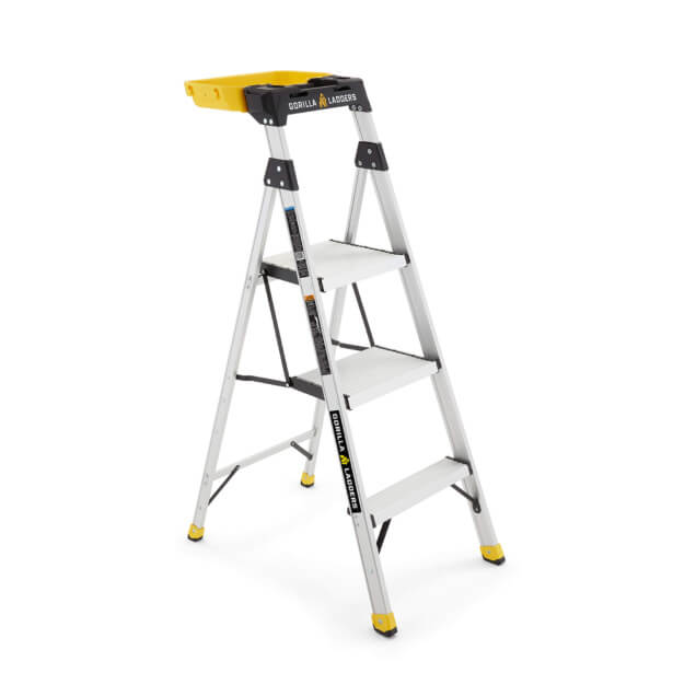 4.5 ft. Aluminum Dual Platform Step Ladder