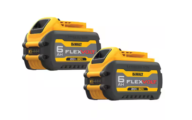 FLEXVOLT 20V/60V MAX Lithium-Ion 6.0Ah Battery Pack (2 Pack)