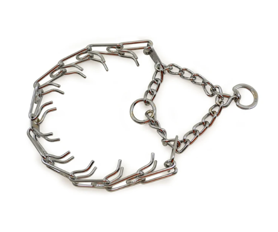 Herm Sprenger Ultra-Plus Chrome-Plated Steel Pinch Collar with Swivel