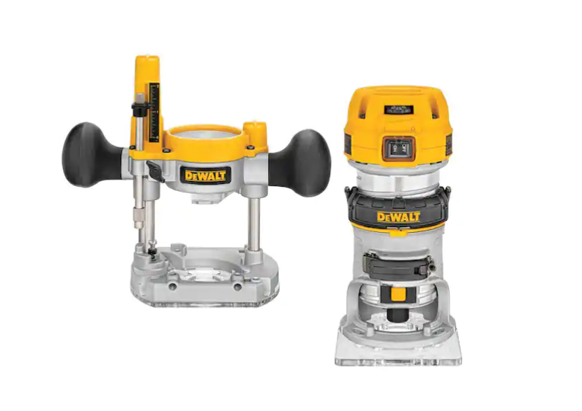 7 Amp Corded 1-1/4 Horsepower Compact Router with Plunge Base and Bag