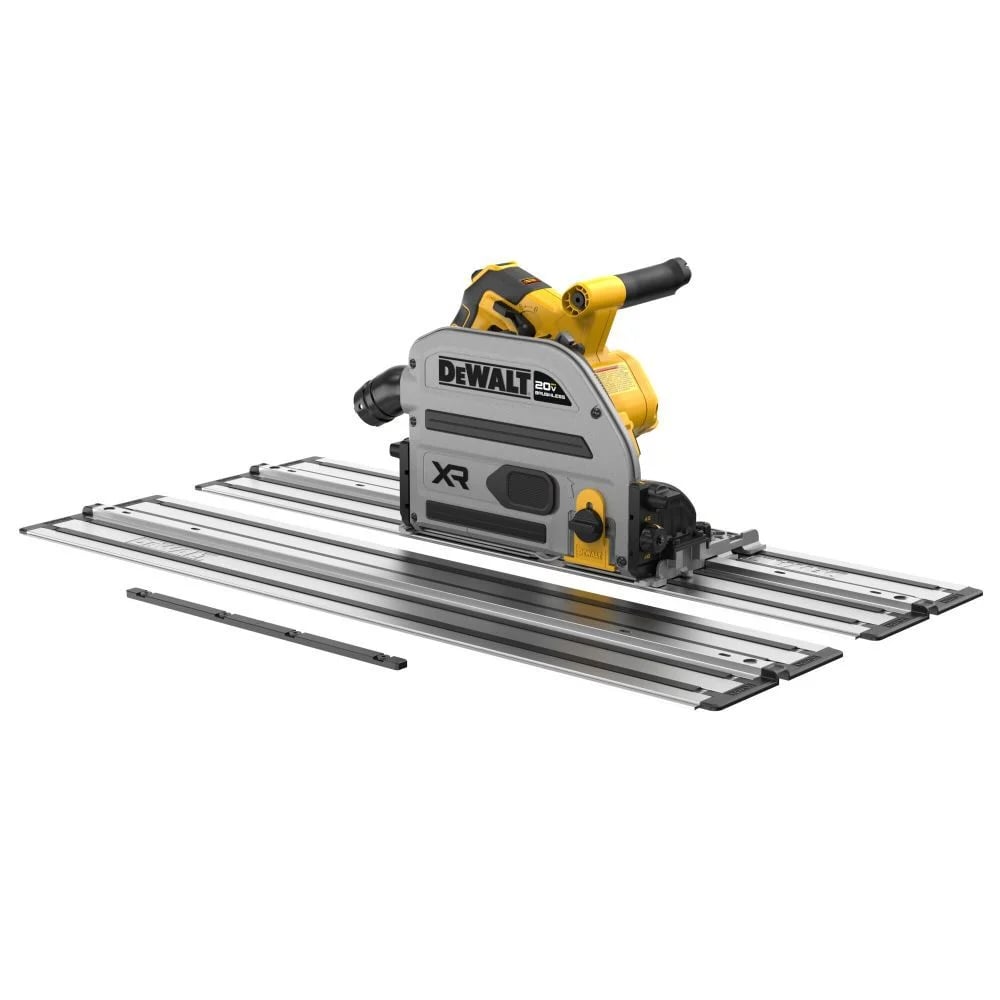 DEWALT 20V XR 6 1/2 Inch Track Saw Kit with Two 30 Inch Tracks